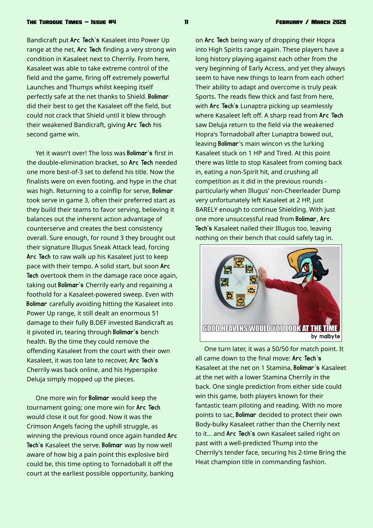 Page 11. Bring the Heat 2 tournament recap